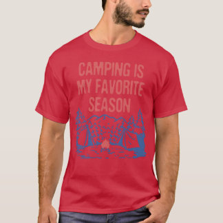 Camping is My Favorite Season Camper Summer Camp v T Shirt