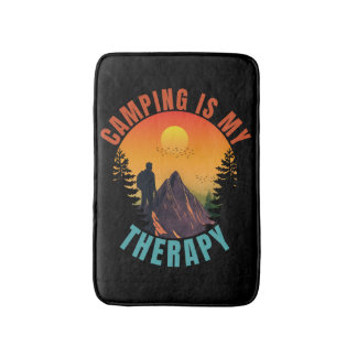 Camping is my therapy outdoor vacation gift badrumsmatta