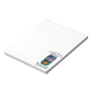 Camping is Our Jam Tent and Mountains in Jar Anteckningsblock