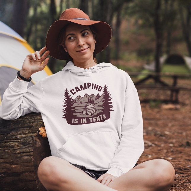 Camping is Tält Hoodie T Shirt (Skapare uppladdad)