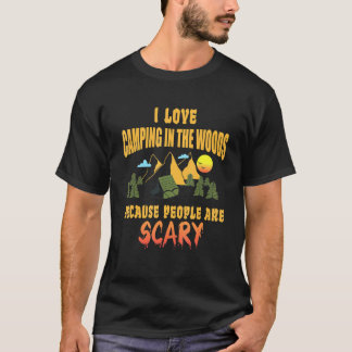Camping Jag älskar camping i skogen människor är s T Shirt