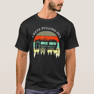 Camping jag hatar att dra ut retro husvagn M T Shirt