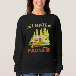 Camping Jag hatar att dra ut Retro husvagn Resa Tr T Shirt