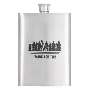 Camping, jag jobbar för det här fickplunta