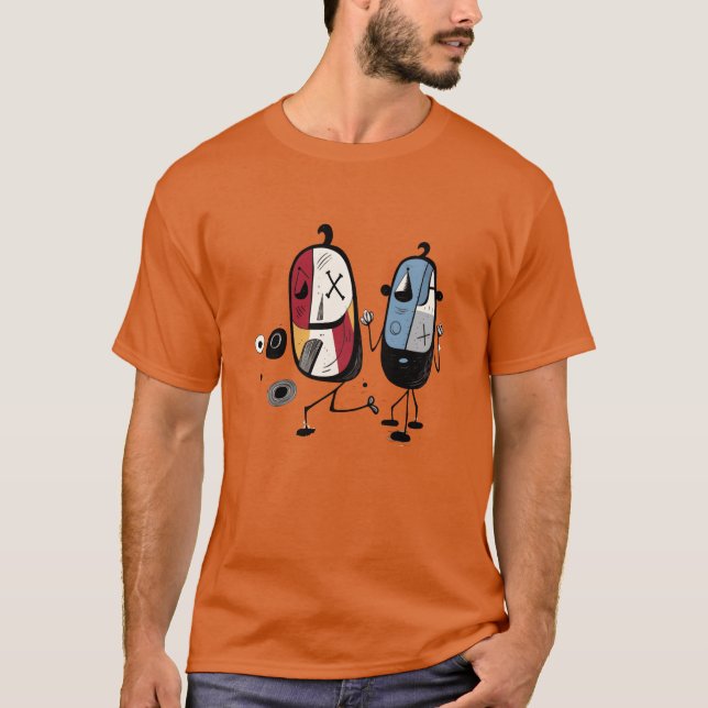 Camping Joy familj T Shirt (Framsida)