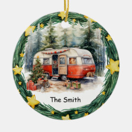 Camping jul Van for Camper Julgransprydnad Keramik