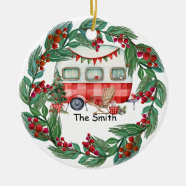 Camping jul Van for Camper Julgransprydnad Keramik