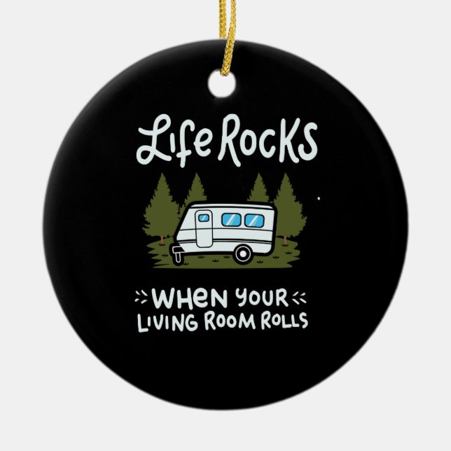 Camping Julgransprydnad Keramik (Framsidan)