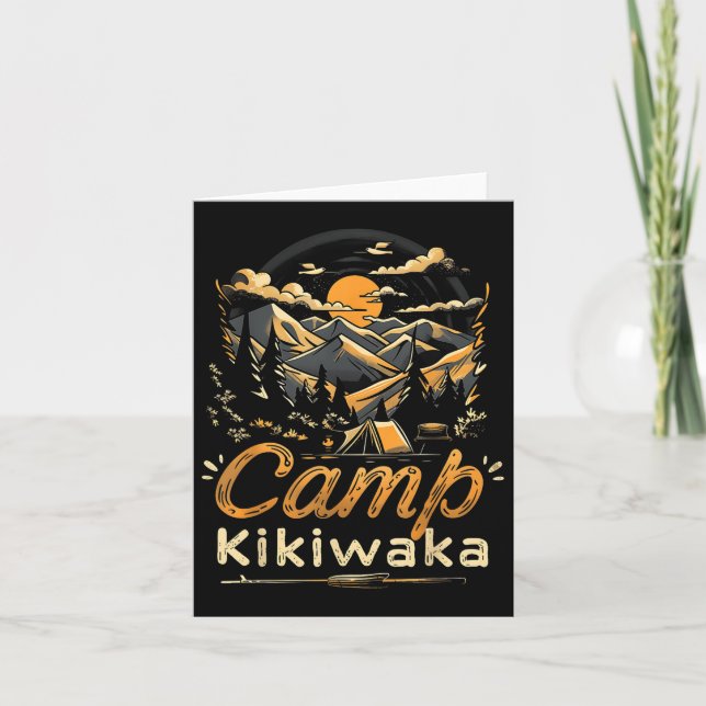 Camping Kikiwaka Camper Hike Tält Forest Mountain Kort (Framsida)