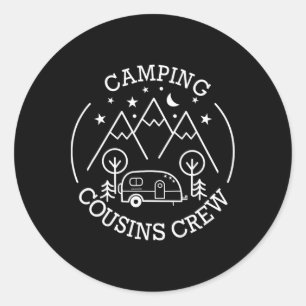 Camping Kusiner Besättning Familjeåterförening Roa Runt Klistermärke