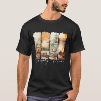 Camping-läge Retro sommar rolig T Shirt