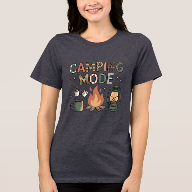 Camping-läge  t shirt (Framsida)