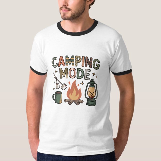 Camping-läge  t shirt (Framsida)