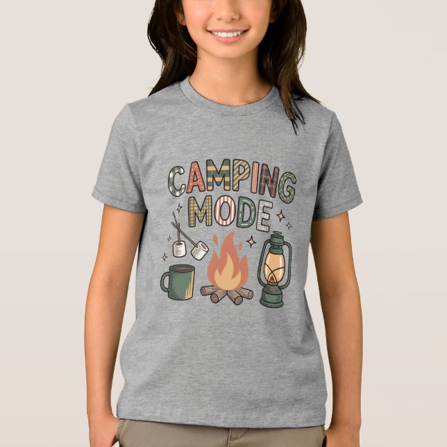 Camping-läge  t shirt (Framsida)