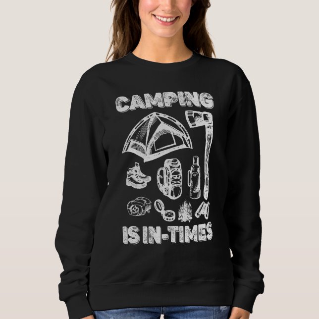Camping Lägerplats Är I Tider Äventyr Liv 770 Husb T Shirt (Framsida)