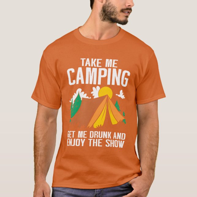 Camping Läggereld Campare vänner T Shirt (Framsida)