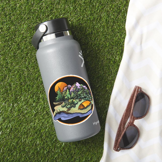 Camping Landskaps Klistermärke Klistermärken (HydroFlask Insitu)