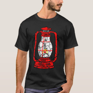 Camping Lantern Distress T Shirt
