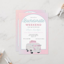 Camping Lastbil Bachelorette Party-inbjudan Inbjudningar