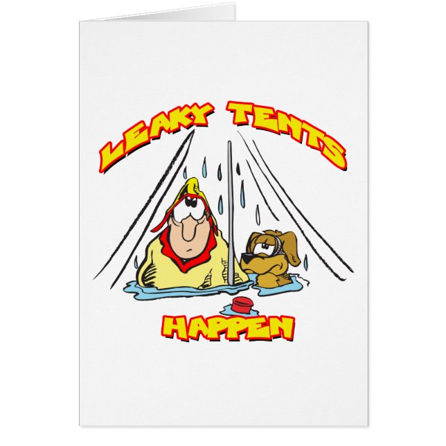 Camping-LeakyTents Hälsningskort (Framsidan)