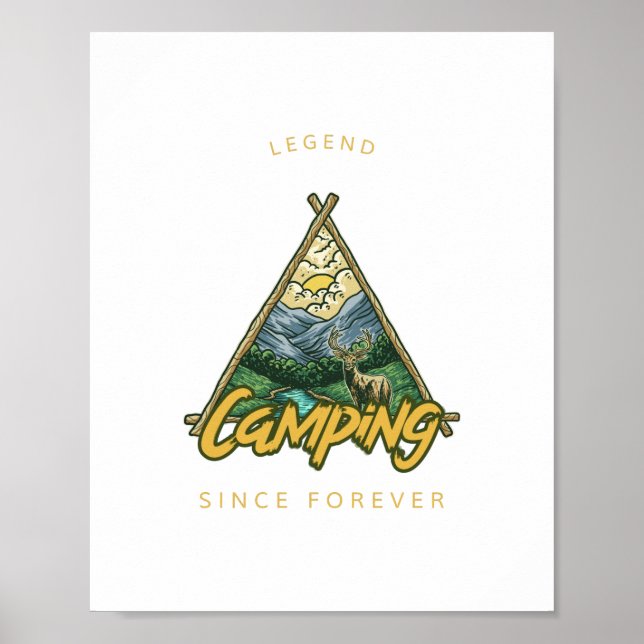 Camping Legend Sedan Alltid  Poster (Framsidan)