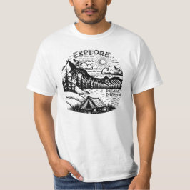 Camping Life-berget äventyr T Shirt