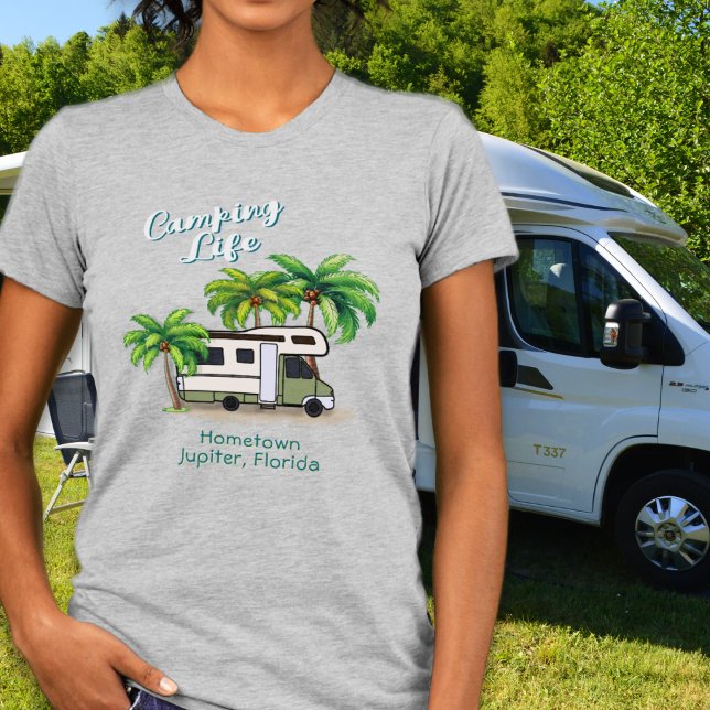 Camping Life Class C Motorhome Camper T-shirt (Skapare uppladdad)