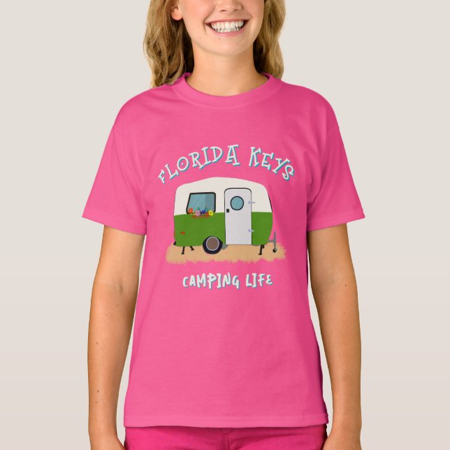 Camping Life Florida Keys husbil  T Shirt (Framsida)
