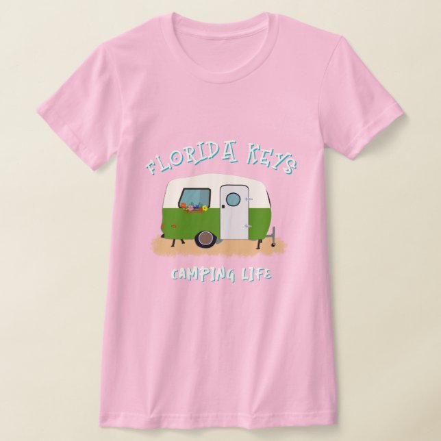 Camping Life Florida Nycklar RV T Shirt (Laydown)