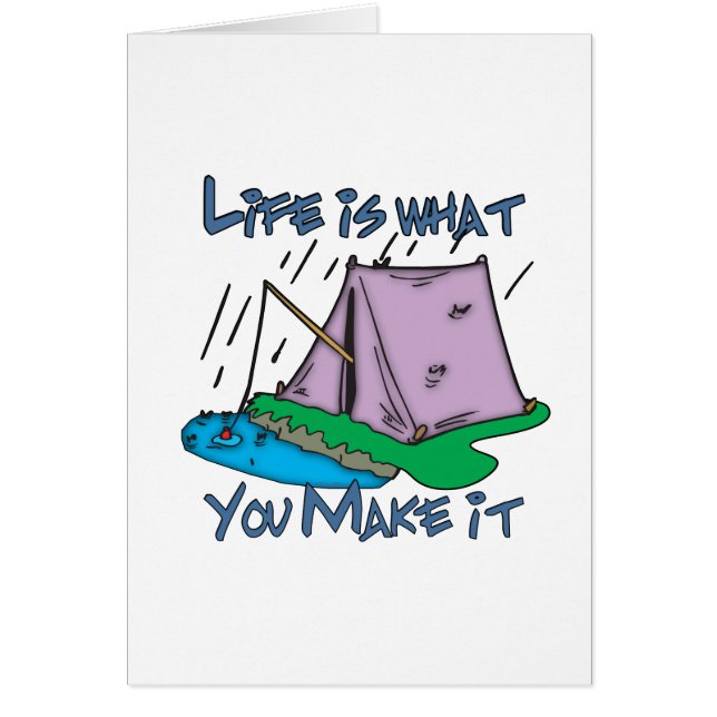 Camping Life Hälsningskort (Framsidan)