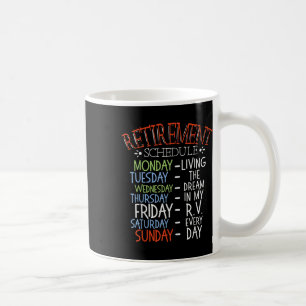 Camping Life Pension Schedule Van Rv Camper Fläkt Kaffemugg