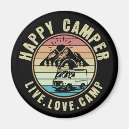 Camping - Live. Kärlek. Kamp utomhus Magnet