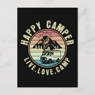 Camping - Live. Kärlek. Kamp utomhus Vykort