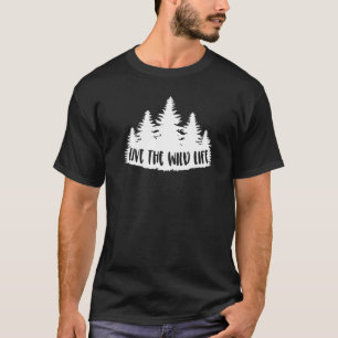 Camping Live the Vilda djur, sommaren-berget T Shirt