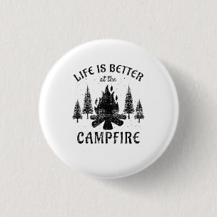 Camping - Livet är bättre i Campfire Knapp