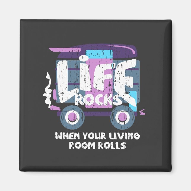 Camping - Livet är fantastiskt Magnet (Framsidan)