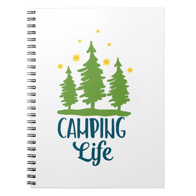 Camping Livs Typografi Anteckningsbok (Framsidan)