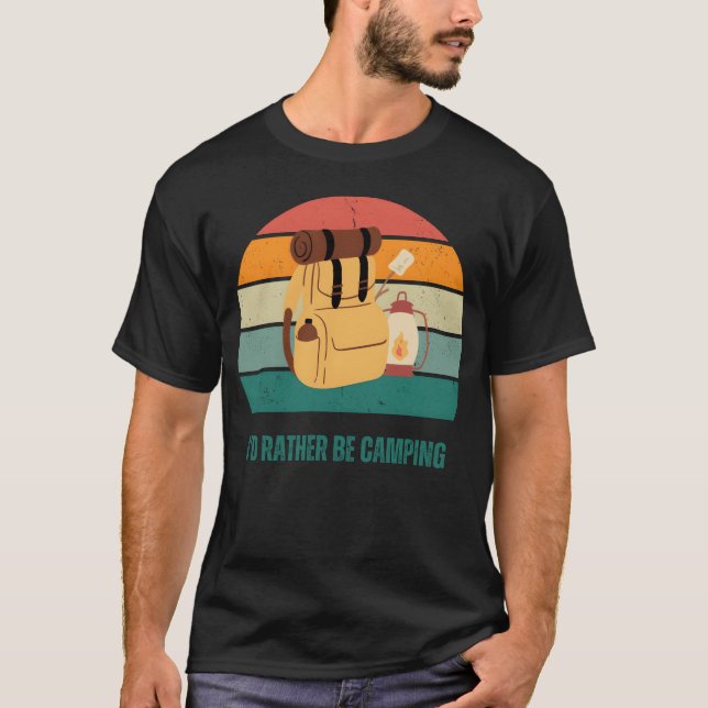 Camping Lover Camping Life funny T Shirt (Framsida)