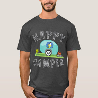 Camping Lycklig Camping Trailer Camper T Shirt