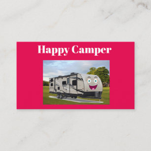 Camping Lycklig Pension i RV av Funnycoomb Visitkort