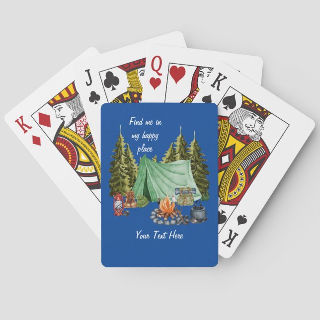 Camping Lycklig Ställe Casinokort (Baksidan)