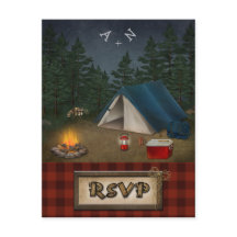 Camping Lyxcamp Fiske Bröllop Svarskort