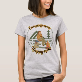 Camping mamma lycklig mamma, mamma Camper söt T Shirt