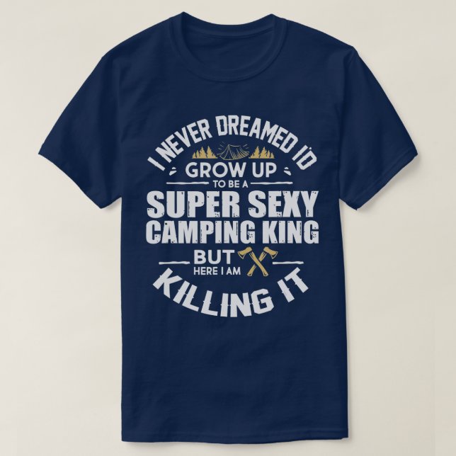 Camping Manar Camper RV Camping Vacation Camping D T Shirt (Design framsida)