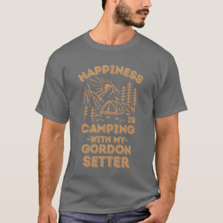 Camping med gordonsetter present t shirt