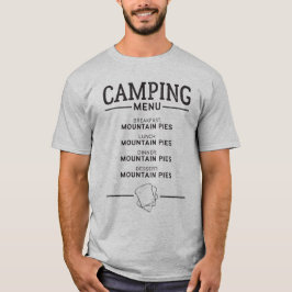 Camping Menu Mountain Paj T Shirt