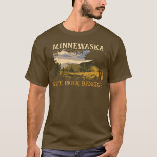 Camping Minnewaska State Park Reserve-familjen res T Shirt
