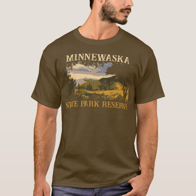 Camping Minnewaska State Park Reserve-familjen res T Shirt (Framsida)