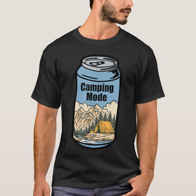 Camping Mode boy T Shirt (Framsida)
