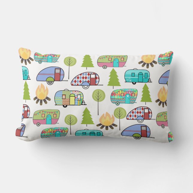 Camping Mönster Pillows Lumbarkudde (Framsida)